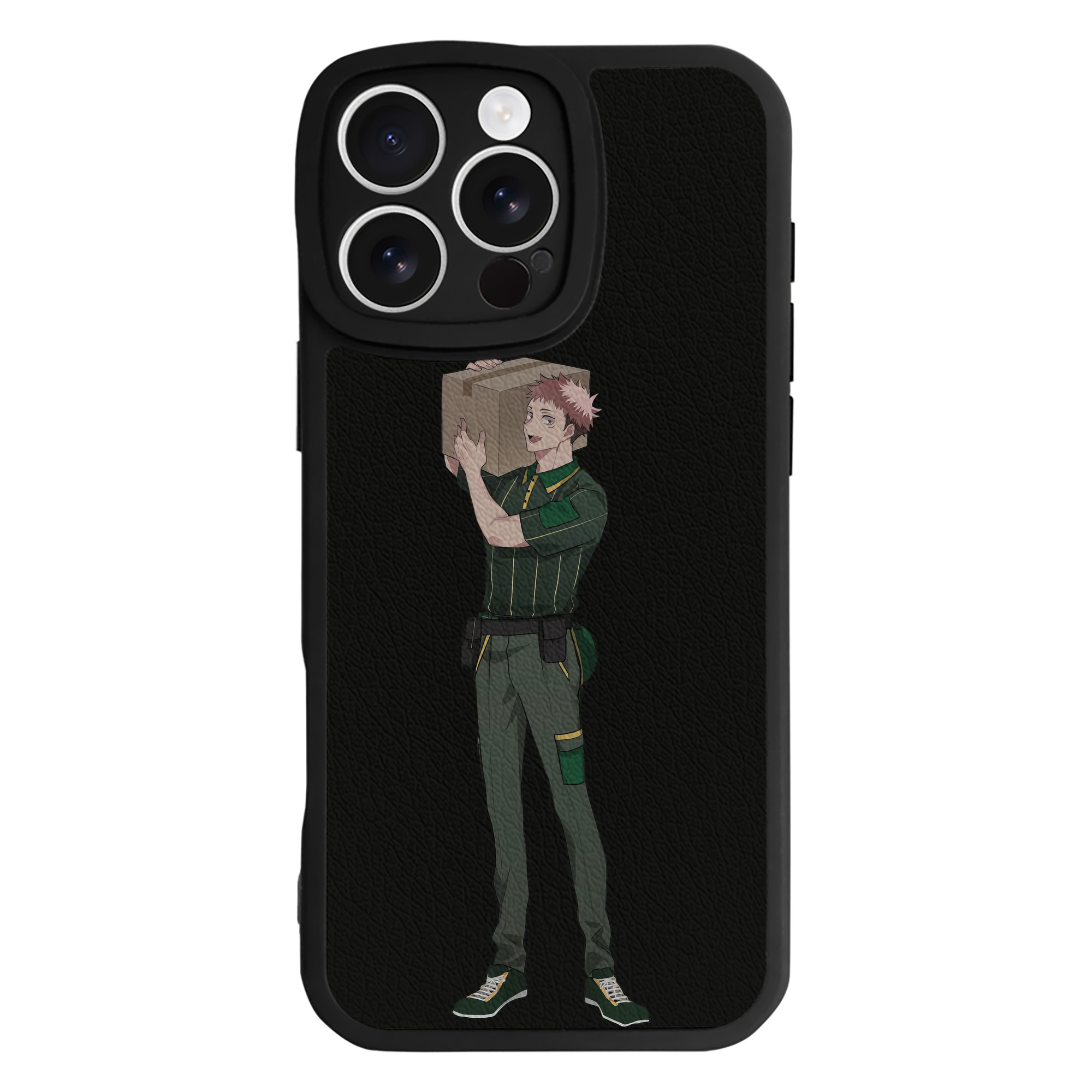 （画像用） 呪術廻戦 Jujutsu Kaisen 【iPhone 16シリーズ対応】シリコンスマホケース（レザー調） 材質：シリコン